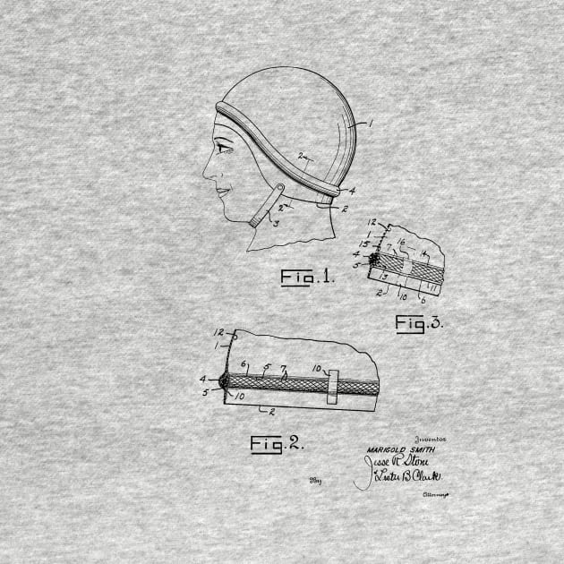 Swimming Apparatus Vintage Patent Hand Drawing by TheYoungDesigns
